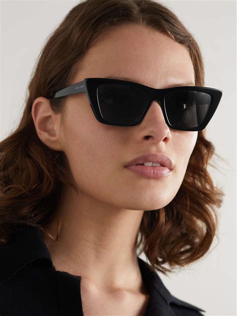 saint laurent 53mm cat eye sunglasses|ysl mica cat eye sunglasses.